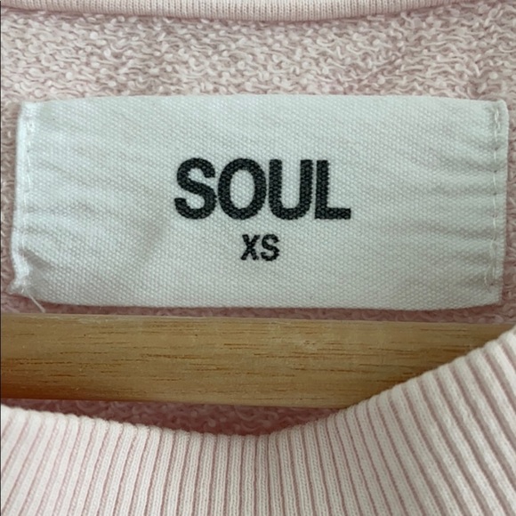 SOUL by Soulcycle Pink Cropped Crewneck Pullover Sweatshirt - Picture 8 of 12